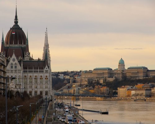 calm walk beside the Danube in Budapest
